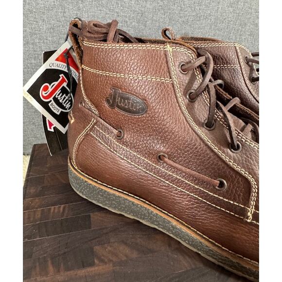 NWT Justin Leather Mens Boot main image 4